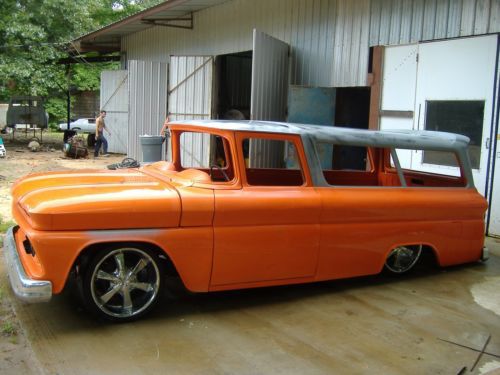 1963 chevrolet suburban, c-10, rat rod, custom low rider, air bagged