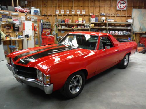 1971 el camino 350 california car, viper red, great driver, rev wheels!!!