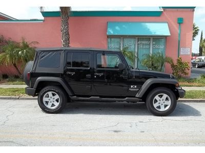 2007 jeep wrangler  unlimited x 4 door, 4x4, soft top