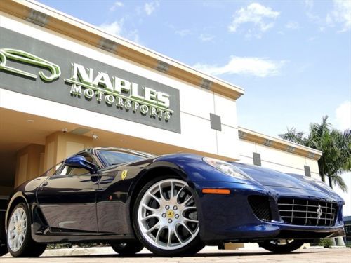 2008 ferrari 599 gtb fiorano, tdf blue, shields, 20&#034;monolitic wheels,carbonfiber