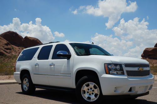 2009 chevrolet suburban ltz 4x4 arizona rust free! loaded leather clean carfax!!