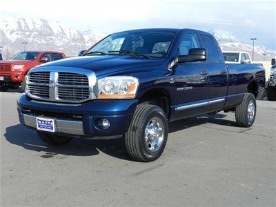 Quad crew cab laramie 4x4 5.9 cummins diesel longbed leather clean truck