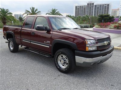 4x4 diesel extended cab short bed heated leather alloys clean truck fl