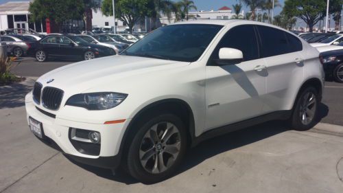 2014 bmw x6 xdrive 35i 3.0l 6 cylinder white awd super clean low miles 1 owner