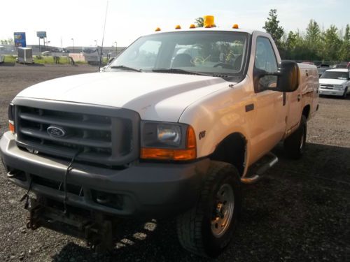 2001 ford super duty f-350 srw reg cab 4wd utility truck