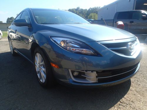 2013 mazda 6 with 7900 miles, salvage, damaged, runs and drives, sedan