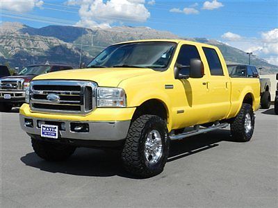 Ford crew cab xlt sport amarillo 4x4 powerstroke diesel custom lift wheels tires