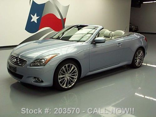 2012 infiniti g37 convertible premium nav rear cam 21k texas direct auto