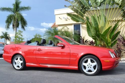 2001 clk430 florida driven magma red 71k miles heated leather just serviced