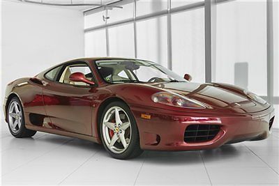 2000 ferrari 350 modena f1 with sunroof rosso fiorano cream interior