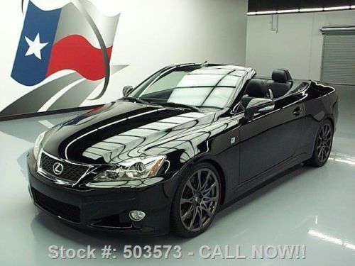 2010 lexus is350 convertible hard top f sport nav 16k texas direct auto