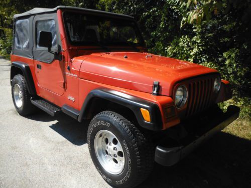 1997 jeep wrangler 4x4 5 speed soft top 2.5liter 4cylinder engine high bid wins