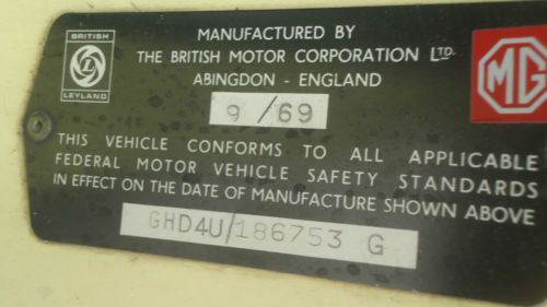 1969 MGBGT, image 11