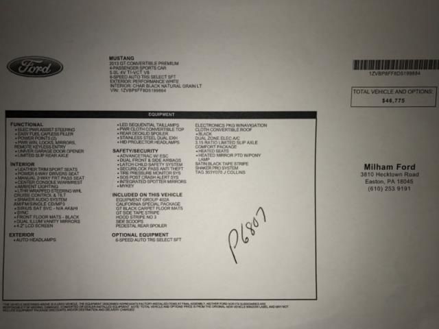 2013 Ford Mustang California Special, US $9,600.00, image 2