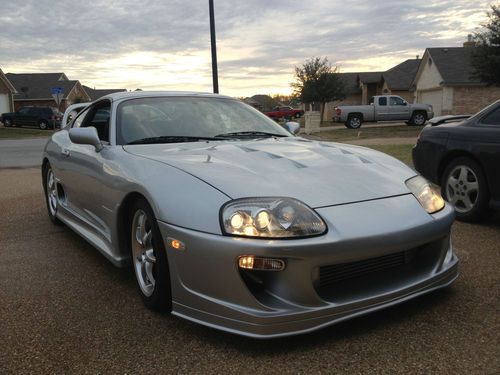 1994 toyota supra tt, 6-speed, silver/black, +450 hp excellent condition