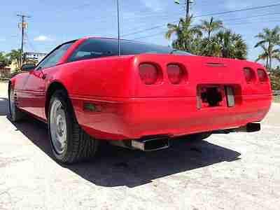 1993 VETTE LT-1 TARGA COUPE *FLORIDA EXCLUSIVE* RED ON BLACK -SUPER LOW MILES-, image 9