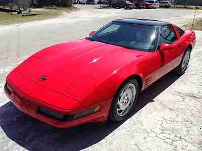 1993 VETTE LT-1 TARGA COUPE *FLORIDA EXCLUSIVE* RED ON BLACK -SUPER LOW MILES-, image 17