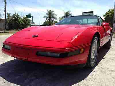 1993 VETTE LT-1 TARGA COUPE *FLORIDA EXCLUSIVE* RED ON BLACK -SUPER LOW MILES-, image 19