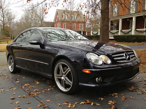 2008 mercedes benz clk 350 coupe amg sport package w. 19" custom wheels &amp; nav.