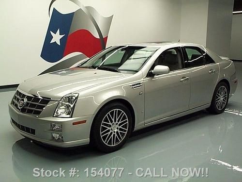 2008 cadillac sts v6 climate leather sunroof nav 11k mi texas direct auto