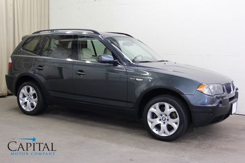 Rare options! sport pkg x3 awd w/panoramic roof &amp; 18" rims heated seats 3.0si x5