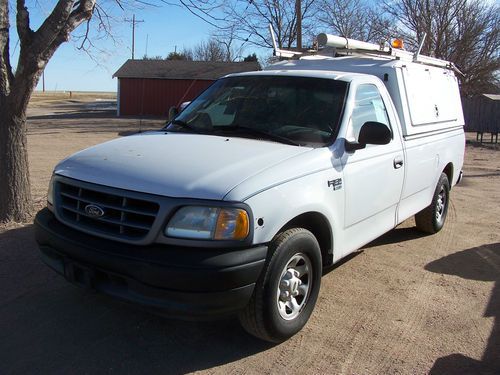 2000 ford f150 utility truck, hd 7700 gvw, 5.4 triton, at, ac, 116k, good truck!