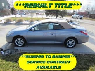 2007 toyota solara se convertible rebuilt title