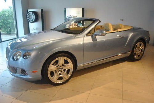 12 bentley continental gtc silverlake blue/magnolia mulliner