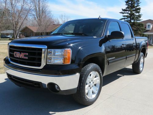 2008 gmc sierra sle crew cab 5.3l 4x4 factory 20's one owner clear carfax!!!