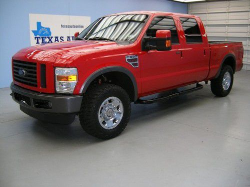 We finance!!  2008 ford f-250 xlt fx4 4x4 powerstroke diesel crew cab auto tow!!
