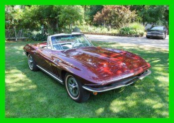 65 chevy corvette convertible! white leather, power windows