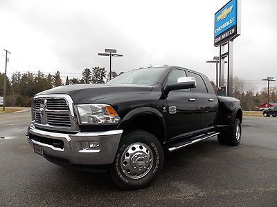 12 dodge ram 3500 laramie longhorn 4x4 dually cummins diesel nav roof dvd black