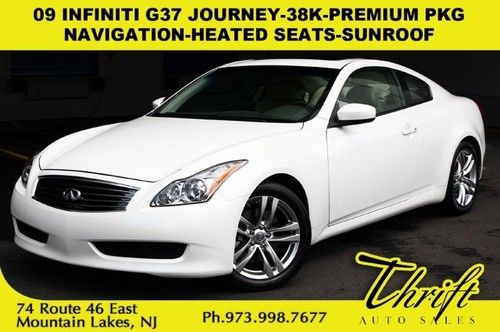 09 infiniti g37 journey-38k-premium pkg-navigation-heated seats-sunroof