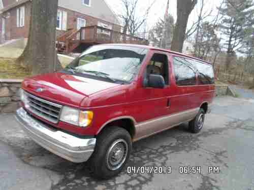 1992 ford e350 club wagon 7 pass van......85k orig miles...1 ton..above average, image 15