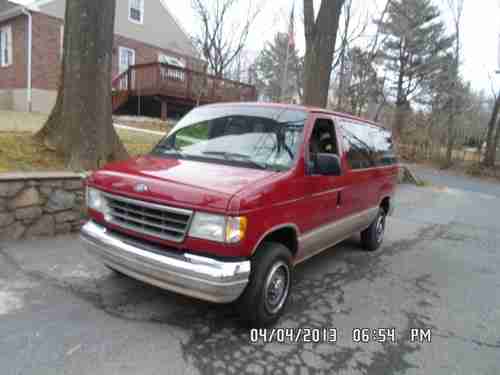 1992 ford e350 club wagon 7 pass van......85k orig miles...1 ton..above average, image 16