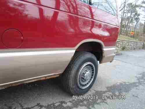1992 ford e350 club wagon 7 pass van......85k orig miles...1 ton..above average, image 20