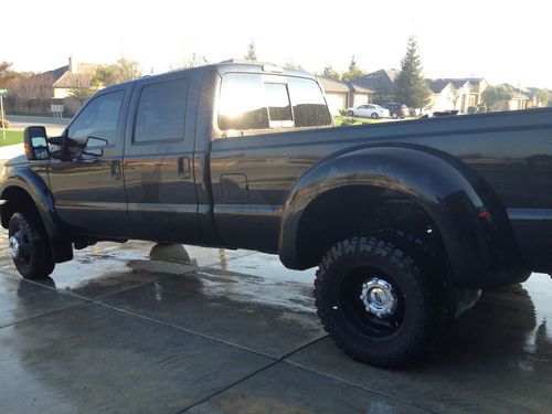 2011 ford f450 lariat 4x4 lifted black leather diesel toyo amp steps airbags