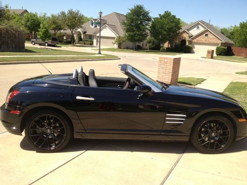 2006 crossfire limited roadster convertible black ~ new top, rims &amp; stereo
