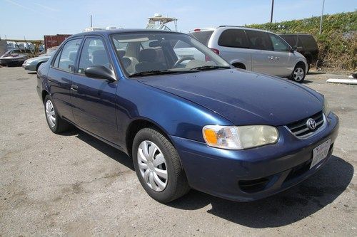 2001 toyota corolla ce sedan manual 4 cylinder no reserve