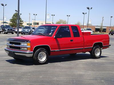 Chevy only 65k miles new tires clean history a/c red interior supercab silverado