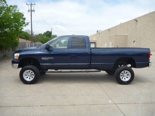 2006 dodge ram 2500 lifted 5.9 diesel 4x4 slt 113k quad cab we finance f-250