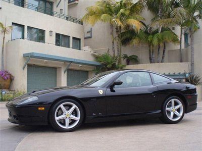 2002 ferrari 575 maranello excellent inside &amp; out black beauty serviced &amp; ready!