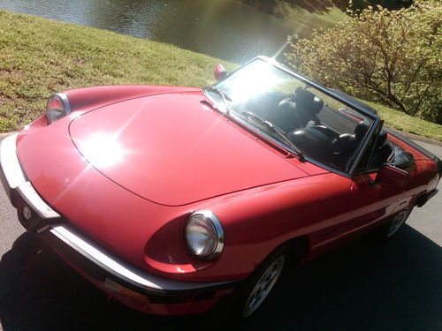 1987 alfa romeo veloce spider - red