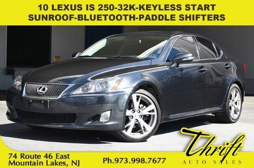 10 lexus is 250-32k-keyless start-sunroof-bluetooth-paddle shifters