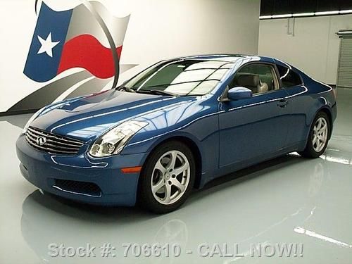 2006 infiniti g35 coupe auto htd leather sunroof 81k mi texas direct auto