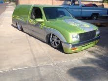 Toyota tacoma mini truck / bagged and lowered fully custom show truck