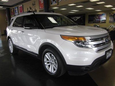 2011 ford explorer xlt white leather navigation back up camera