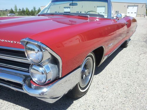 1965 pontiac bonneville convertible red/white leather estate sale 1 owner 43 yrs