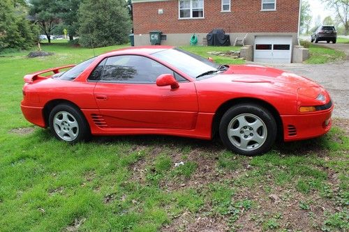Red 1991 mitsubishi 3000gt sl coupe 2-door~ only 35,818 miles