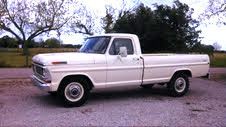1970 ford f250 , white, styleside pick up,